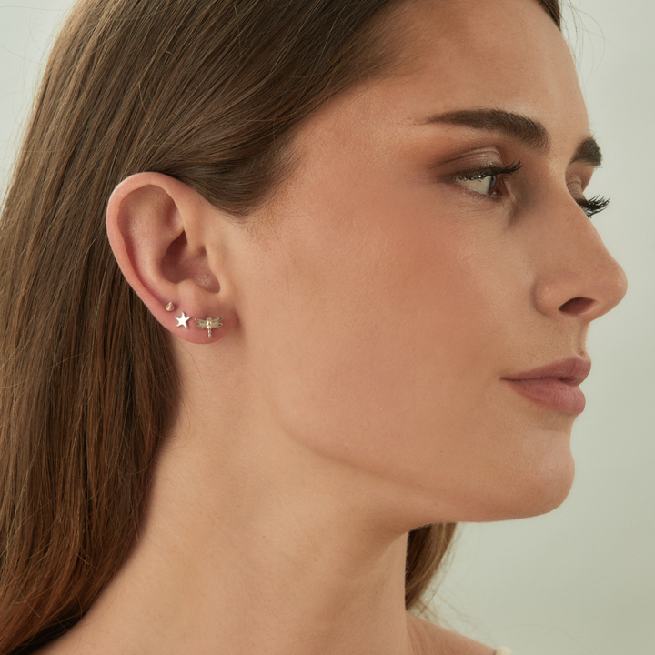 PIERCING OORBEL ZILVER LIBELLE