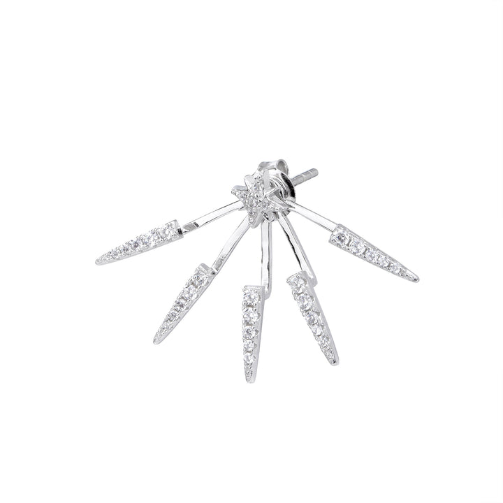 GOTHIC SILBER EAR JACKET OHRRING