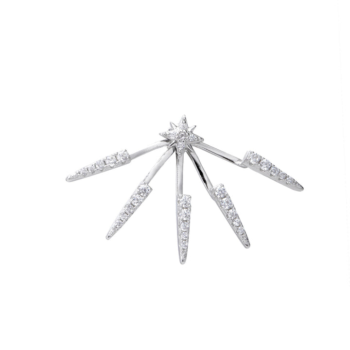 GOTHIC SILBER EAR JACKET OHRRING