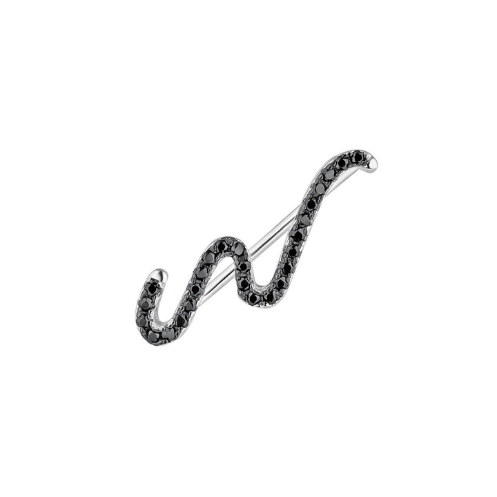 PENDIENTE TREPADOR DE PLATA CURVY