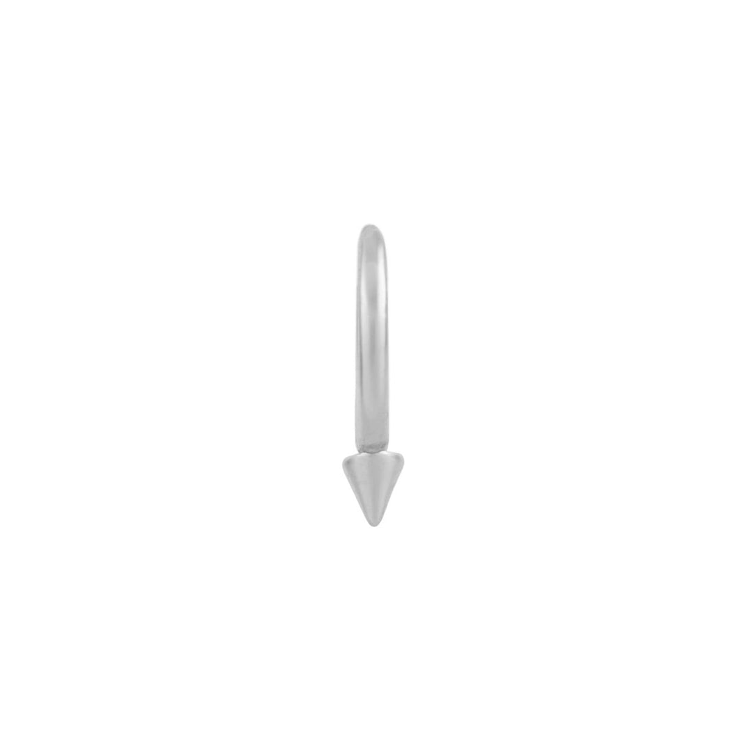 PENDIENTE PIERCING ARO DE PLATA AZCON