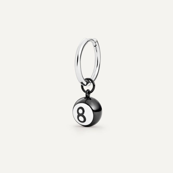 PIERCING OORBEL RING 8-BALL