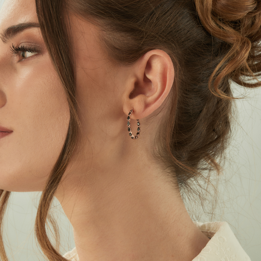 ROSE GOLD MATILDA HOOPS