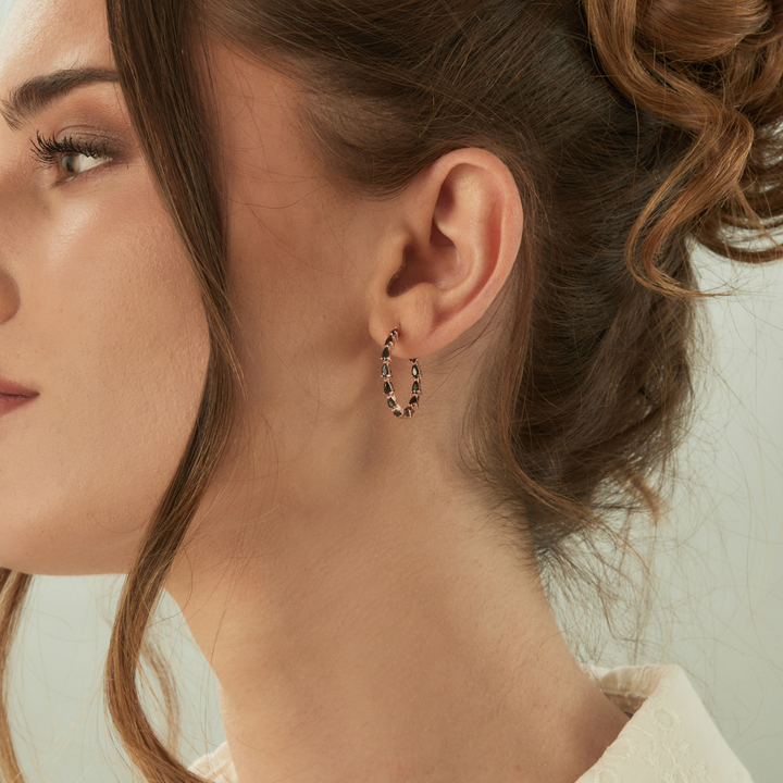 ROSE GOLD MATILDA HOOPS
