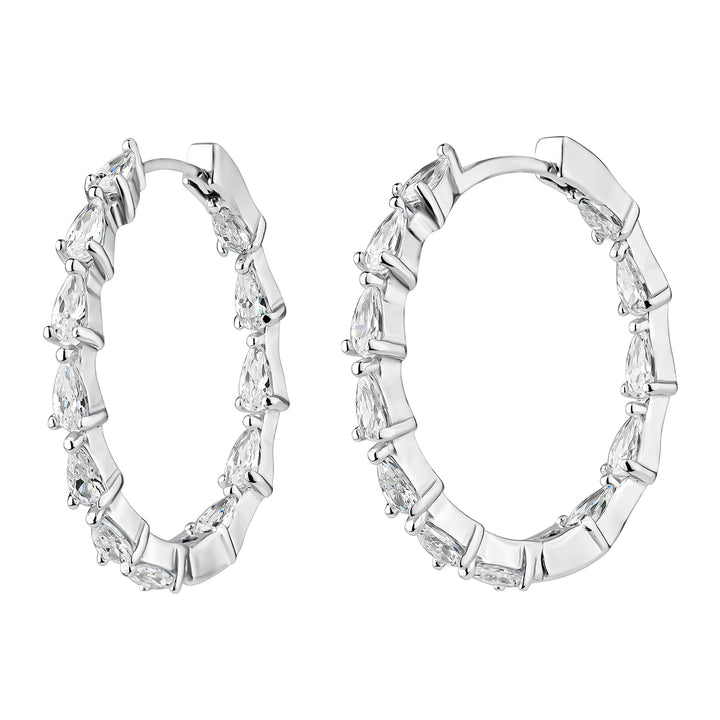 SILVER MATILDA HOOPS