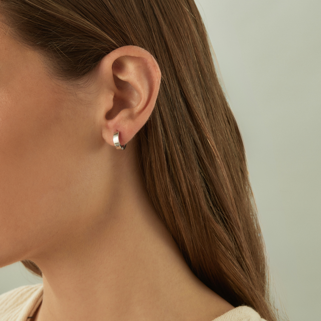 SILVER CALIFORNIA HOOPS