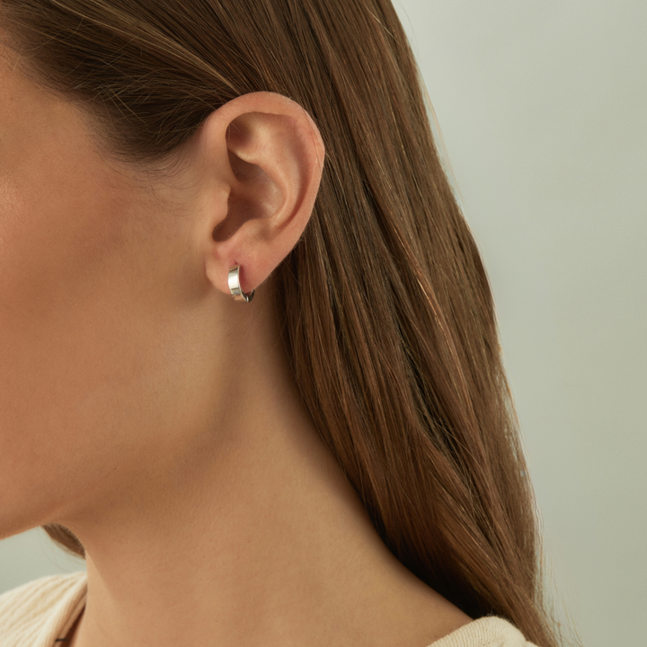 SILVER CALIFORNIA HOOPS