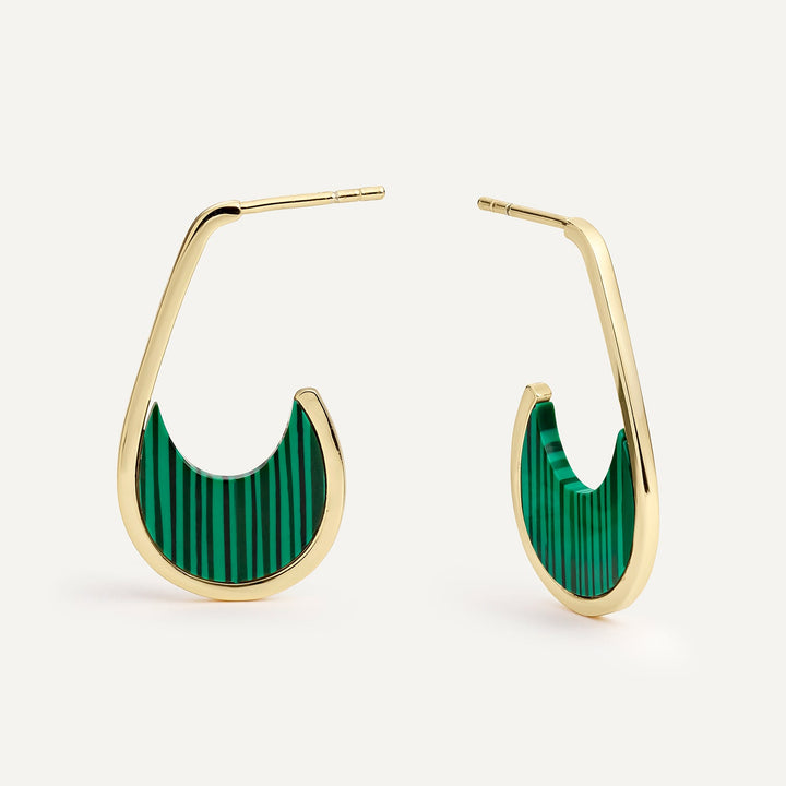ALHAMBRA MALACHITE EARRINGS