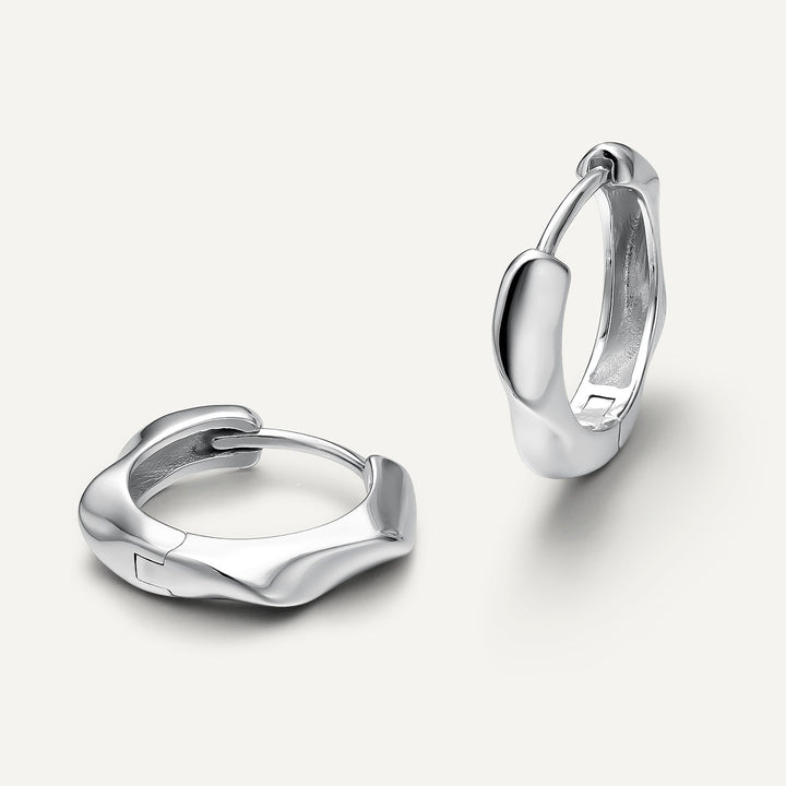 ISHA SILVER HOOPS