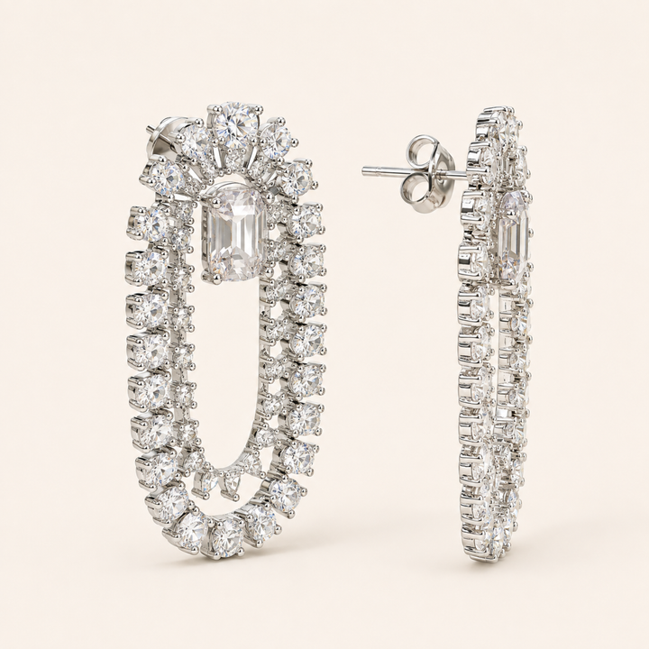 PENDIENTES CRYSTAL OVAL DROP