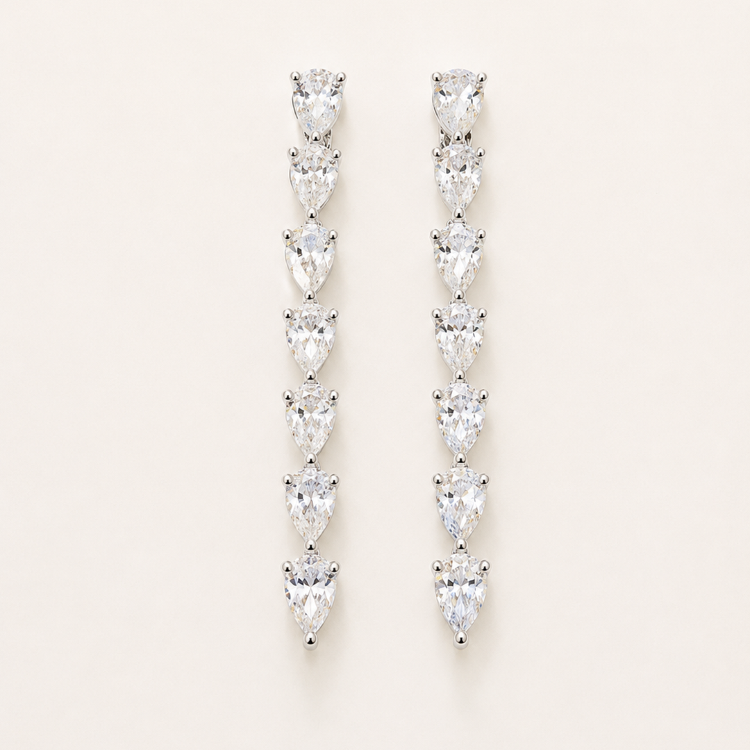 PENDIENTES CRYSTAL LINE